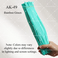 AK-49 Bamboo Green Pipe Cleaners Chenille Stems Fuzzy Stick Twisting Stick DIY Art Craft Supplies Bending Wires for Kids School Education Adults Floral Arrangement