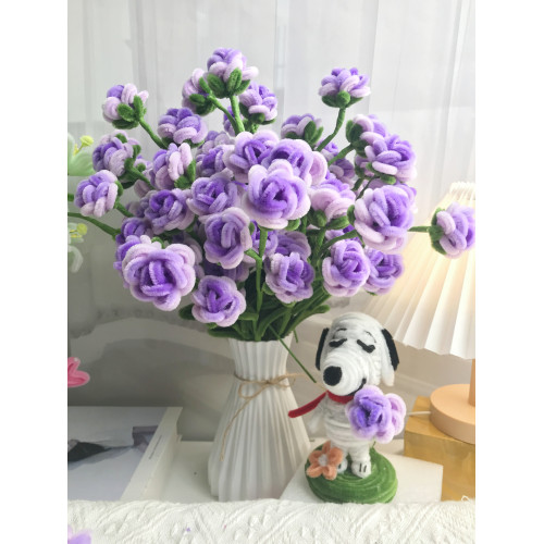 Exactly Same Rose Making Kits As Tiktok Live Streaming Fuzzy Pipe Cleaner Chenille Stems DIY Craft Supplies