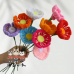 110 PCS * Pipe Cleaner Chenille Stems Handmade Helloborus‌ Flower Making Kit DIY Art Flower Bouquet Craft Set Hot Glue Sticks Tape
