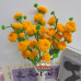 180 PCS * Pipe Cleaner Chenille Stems Handmade Persimmon Making Kit DIY Art Flower Bouquet Craft Set Hot Glue Sticks Tape