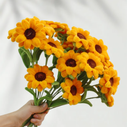 20 PCS * Handmade Pipe Cleaner Sunflower Green Leaves Artificial Simulation Flower Indoor Home Desktop Party Wedding Decor 20 PCS * Handmade Pipe Cleaner Sunflower Green Leaves Artificial Simulation Flower Indoor Home Desktop Party Wedding Decor