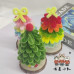 2 PCS * Handmade Pipe Cleaner Multi-color Mini Christmas Tree Artificial Simulation Indoor Home Desktop Party Christmas Decor