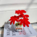 4 PCS * Handmade Pipe Cleaner Maple Leaves Potted Plant Artificial Simulation Indoor Home Desktop Party Wedding Decor