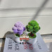 4 PCS * Handmade Pipe Cleaner Green Money Tree Artificial Simulation Flowers Indoor Home Desktop Party Wedding Decor