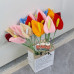 110 PCS * Pipe Cleaner Chenille Stems Handmade Anthurium Flower Making Kit DIY Art Flower Bouquet Craft Set