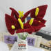 30 PCS * Handmade Pipe Cleaner Anthurium Flower Artificial Simulation Flower Indoor Home Desktop Party Wedding Decor