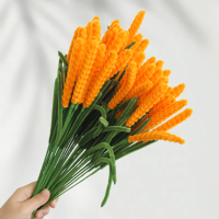 150 PCS * Handmade Pipe Cleaner Ear of Wheat Green Leaves Artificial Simulation Flower Indoor Home Desktop Party Wedding Decor 150 PCS * Handmade Pipe Cleaner Ear of Wheat Green Leaves Artificial Simulation Flower Indoor Home Desktop Party Wedding Decor