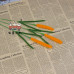 150 PCS * Handmade Pipe Cleaner Ear of Wheat Green Leaves Artificial Simulation Flower Indoor Home Desktop Party Wedding Decor