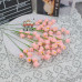 20 PCS * Handmade Pipe Cleaner Pink Lily of the Valley Artificial Simulation Flower Indoor Home Desktop Party Wedding Decor