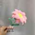 8 PCS * Handmade Pipe Cleaner 12 cm Sunflower Green Leaves Artificial Simulation Flower Indoor Home Desktop Party Wedding Decor
