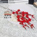 100 PCS * Pipe Cleaner Chenille Stems Red Plum Blossom Making Kit DIY Art Flower Bouquet Craft Set