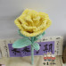 2 PCS * Handmade Pipe Cleaner Rose Flower Green Leaves Artificial Simulation Flower Indoor Home Desktop Party Wedding Decor