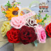 205 PCS * Pipe Cleaner Chenille Stems Handmade Rose Flower Making Kit DIY Art Flower Bouquet Craft Set Hot Glue Sticks Tape