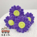 20 PCS * Handmade Pipe Cleaner Sunflower Green Leaves Artificial Simulation Flower Indoor Home Desktop Party Wedding Decor