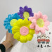 20 PCS * Handmade Pipe Cleaner Sunflower Green Leaves Artificial Simulation Flower Indoor Home Desktop Party Wedding Decor