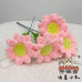20 PCS * Handmade Pipe Cleaner Sunflower Green Leaves Artificial Simulation Flower Indoor Home Desktop Party Wedding Decor