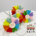 20 PCS * Handmade Pipe Cleaner Multicolor Sunflower Green Leaves Artificial Simulation Flower Indoor Home Desktop Party Wedding Decor