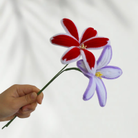 12 PCS * Handmade Pipe Cleaner Bicolor Lily Flower Artificial Simulation Flower Indoor Home Desktop Party Wedding Decor 12 PCS * Handmade Pipe Cleaner Bicolor Lily Flower Artificial Simulation Flower Indoor Home Desktop Party Wedding Decor