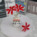 12 PCS * Handmade Pipe Cleaner Bicolor Lily Flower Artificial Simulation Flower Indoor Home Desktop Party Wedding Decor