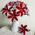 Exactly Same Lily Making Kits As Tiktok Live Streaming Fuzzy Pipe Cleaner Chenille Stems DIY Craft Supplies For White &amp; Red Lily
