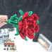 4 PCS * Handmade Pipe Cleaner Peony Flower Green Leaves Artificial Simulation Flower Indoor Home Desktop Party Wedding Decor dmade Pipe Cleaner Daisy Green Leaves Artificial Simulation Flower Indoor Home Desktop Party Wedding Decor