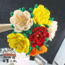 4 PCS * Handmade Pipe Cleaner Peony Flower Green Leaves Artificial Simulation Flower Indoor Home Desktop Party Wedding Decor dmade Pipe Cleaner Daisy Green Leaves Artificial Simulation Flower Indoor Home Desktop Party Wedding Decor