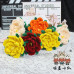 130 PCS * Pipe Cleaner Chenille Stems Handmade Peony Flower Making Kit DIY Art Flower Bouquet Craft Set Hot Glue Sticks Tape
