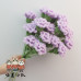 15 PCS  * Handmade Pipe Cleaner Carnation Flower Green Leaves Artificial Simulation Flower Indoor Home Desktop Party Wedding Decor
