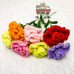 125 PCS * Pipe Cleaner Chenille Stems Handmade Carnation Flower Making Kit DIY Art Flower Bouquet Craft Set Hot Glue Sticks Tape