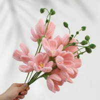 20 PCS * Handmade Pipe Cleaner Butterfly Orchid Flower Green Leaves Artificial Simulation Flower Indoor Home Desktop Party Wedding Decor 20 PCS * Handmade Pipe Cleaner Butterfly Orchid Flower Green Leaves Artificial Simulation Flower Indoor Home Desktop Party Wedding Decor