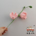 20 PCS * Handmade Pipe Cleaner Butterfly Orchid Flower Green Leaves Artificial Simulation Flower Indoor Home Desktop Party Wedding Decor