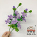 30 PCS * Handmade Pipe Cleaner Chenille Stems Trumpet Creeper Flower Green Leaves Artificial Simulation Flower Indoor Home Desktop Party Wedding Decor