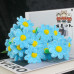 20PCS * Handmade Pipe Cleaner Daisy Green Leaves Artificial Simulation Flower Indoor Home Desktop Party Wedding Decor