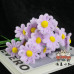 20PCS * Handmade Pipe Cleaner Daisy Green Leaves Artificial Simulation Flower Indoor Home Desktop Party Wedding Decor