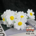20PCS * Handmade Pipe Cleaner Daisy Green Leaves Artificial Simulation Flower Indoor Home Desktop Party Wedding Decor