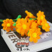 20PCS * Handmade Pipe Cleaner Daisy Green Leaves Artificial Simulation Flower Indoor Home Desktop Party Wedding Decor