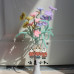 125 PCS * Pipe Cleaner Chenille Stems Handmade 4 Daisy Flowers Making Kit DIY Art Flower Bouquet Craft Set Hot Glue Sticks Tape