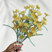 20 PCS * Handmade Pipe Cleaner Daisy Green Leaves Artificial Simulation Flower Indoor Home Desktop Party Wedding Decor