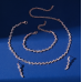 Women's Rose Gold Fashion Wedding Jewelry Luxury Crystal Pearl Necklace/Earrings Ladies Jewelry Sets for Bridal - 794677171974