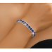 Women's Blue Color Fashion Wedding Jewelry Luxury Crystal Pearl Necklace/Earrings/Bracelet Ladies Jewelry Sets for Bridal - 794677171976
