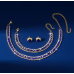 Women's Blue Color Fashion Wedding Jewelry Luxury Crystal Pearl Necklace/Earrings/Bracelet Ladies Jewelry Sets for Bridal - 794677171976