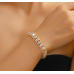 Women's Gold Color Fashion Wedding Jewelry Luxury Crystal Pearl Necklace/Earrings/Bracelet Ladies Jewelry Sets for Bridal - 794677171977