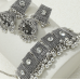 Women's Bohemia Necklace and Earrings Black Wedding Jewelrel Necklace /Earrings Ladies Jewelry Sets - 794677171943