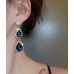 Women's Blue Fashion Wedding Jewelry Luxury Crystal Pearl Necklace/Earrings Ladies Jewelry Sets for Bridal - 794677171962