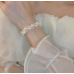 Women's Silver Pearl Fashion Wedding Jewelry Luxury Crystal Pearl Necklace/Earrings/Bracelet Ladies Jewelry Sets for Bridal - 794677171979