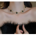 Women's Gold Oval Fashion Wedding Jewelry Luxury Crystal Pearl Necklace/Earrings/Bracelet Ladies Jewelry Sets for Bridal - 794677171964