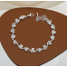 Women's Silver Color Fashion Wedding Jewelry Luxury Crystal Pearl Necklace/Earrings/Bracelet Ladies Jewelry Sets for Bridal - 794677171969