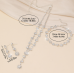 Women's Silver Color Fashion Wedding Jewelry Luxury Crystal Pearl Necklace/Earrings/Bracelet Ladies Jewelry Sets for Bridal - 794677171969