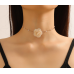 Gothic Elegant Rose Flower Clavicle Chain Necklace for Women Adjustable Sexy Choker Mariage Jewelry Gift Fashion Accessories - 794677171981-1