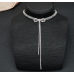 New Shiny Butterfly Necklace Ladies Exquisite Double Layer Clavicle Chain Necklace Jewelry for Ladies Gift - 794677171982